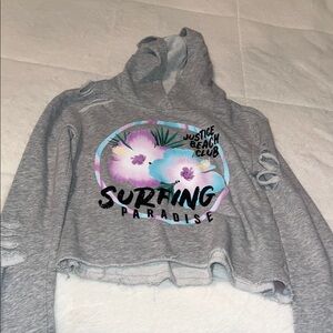 Justice Gray Surfing Paradise Hoodie